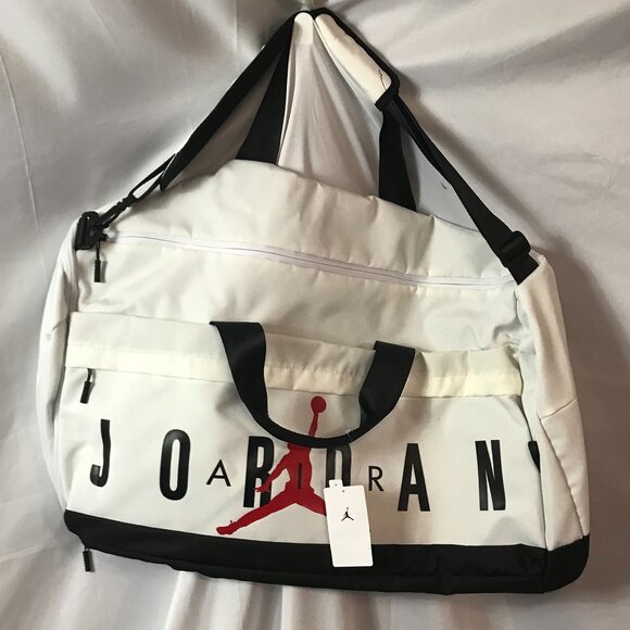 Jordan JUMBO BAG 30 x 20 Wide Athletic Sport Cut Gym Workout Bag Tote
